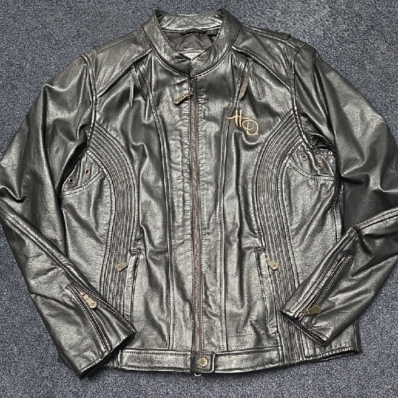 Harley-Davidson 110th Anniversary editionBlack Leather Jacket